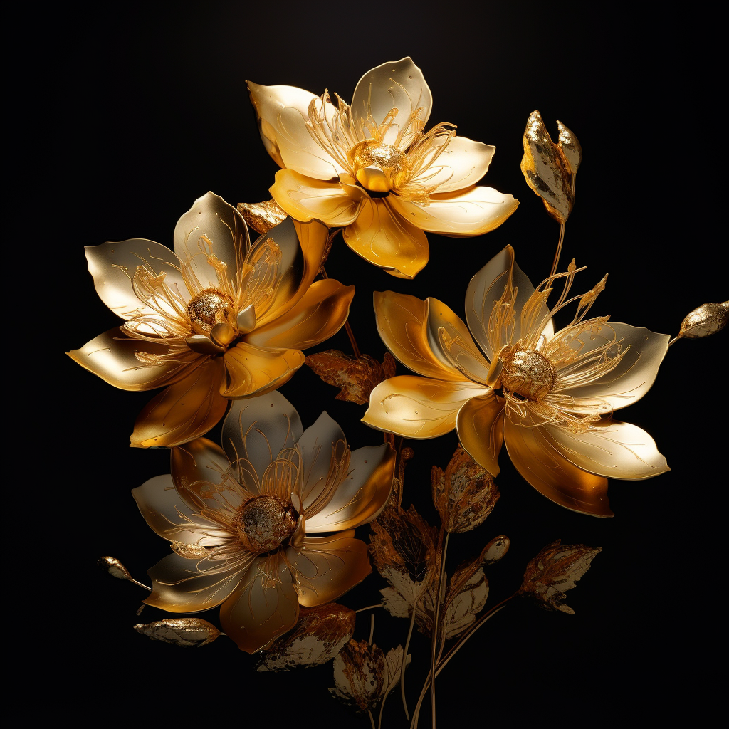Goldene Blütenpracht