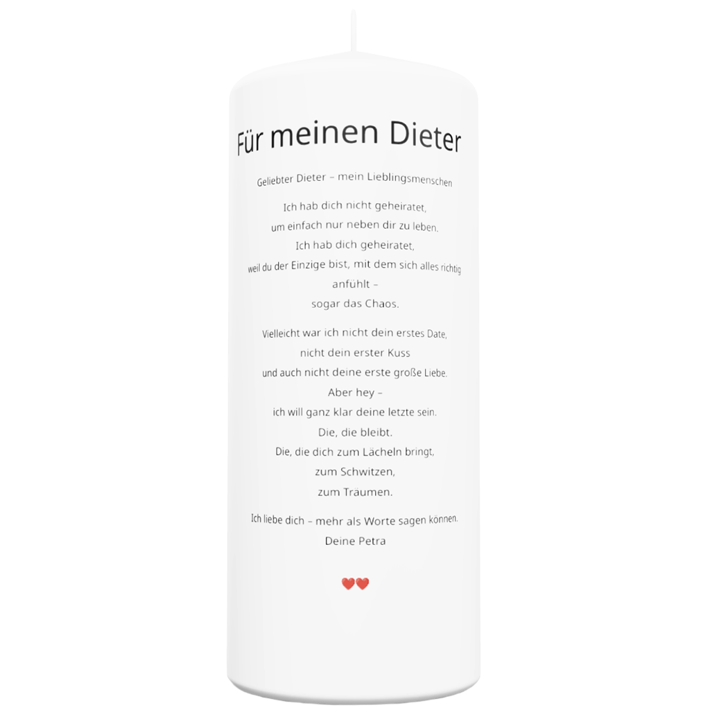 Für den Partner in Liebe