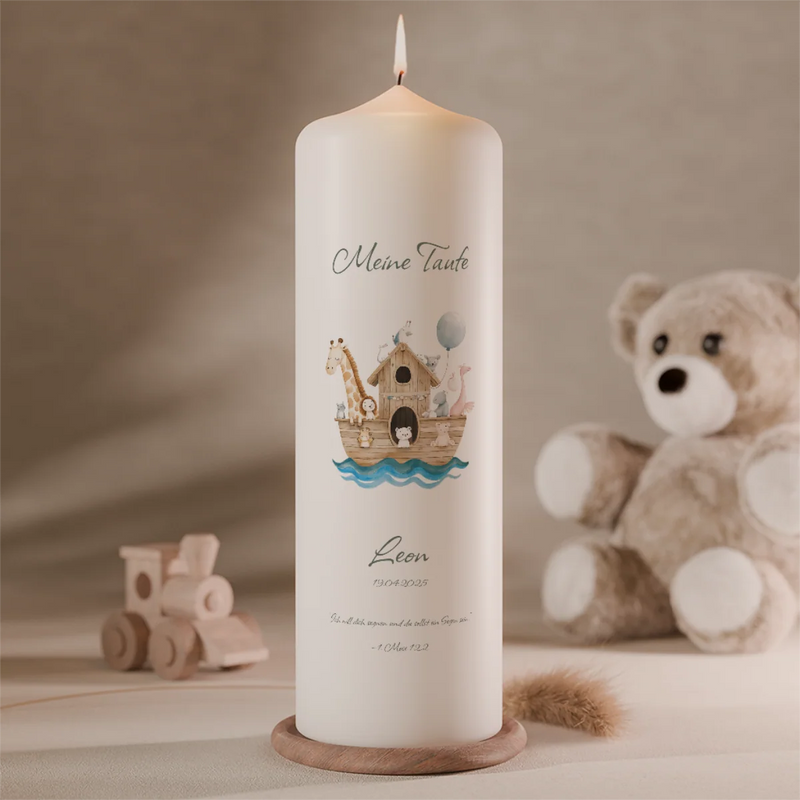 Taufkerzen Arche Noah