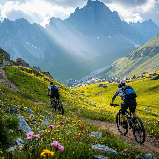 Mountainbiken inmitten alpiner Idylle