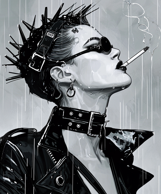 Punk im Regen