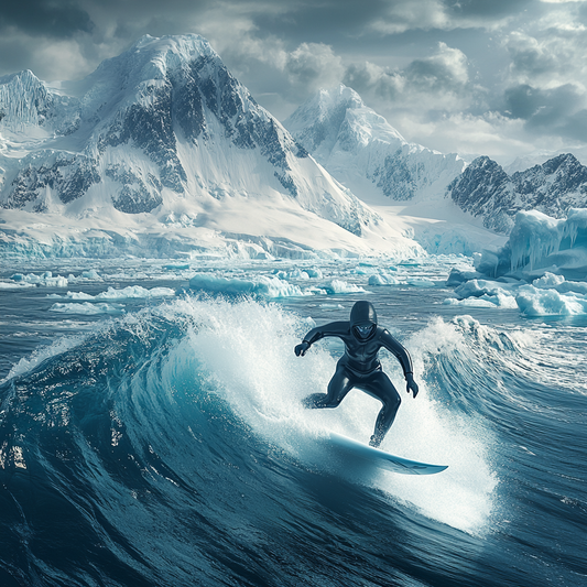 Eiswellen bezwingen – Surfen in arktischer Wildnis