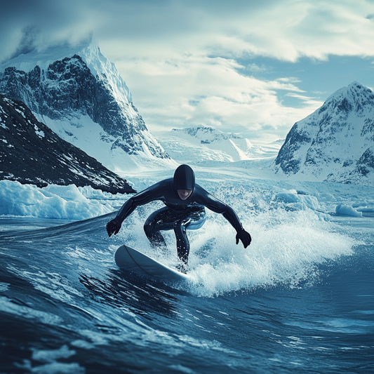 Surfen am Rande der Welt – Abenteuer im Eiswasser