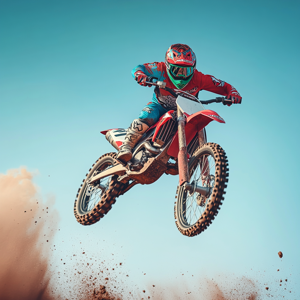 crossbike aktion Flug ins Abenteuer – Motocross in Aktion – Beste Kerze