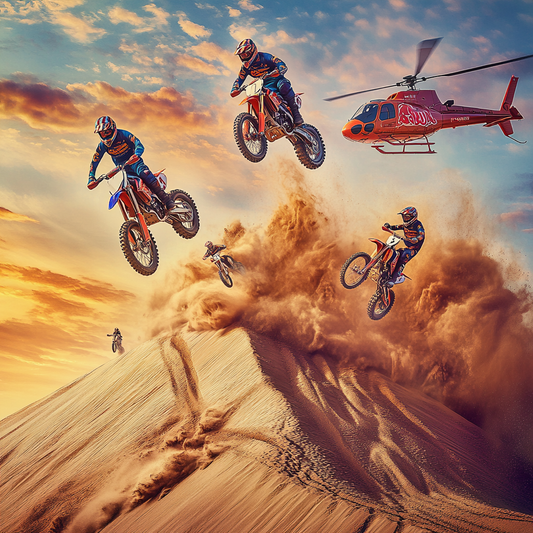 Wüstenfreestyle – Motocross-Action über den Dünen