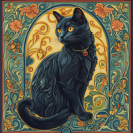 Art Nouveau Katze