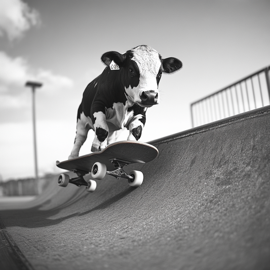 Skater-Kuh: Style auf vier Rollen