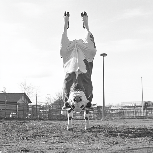 Handstand auf der Weide