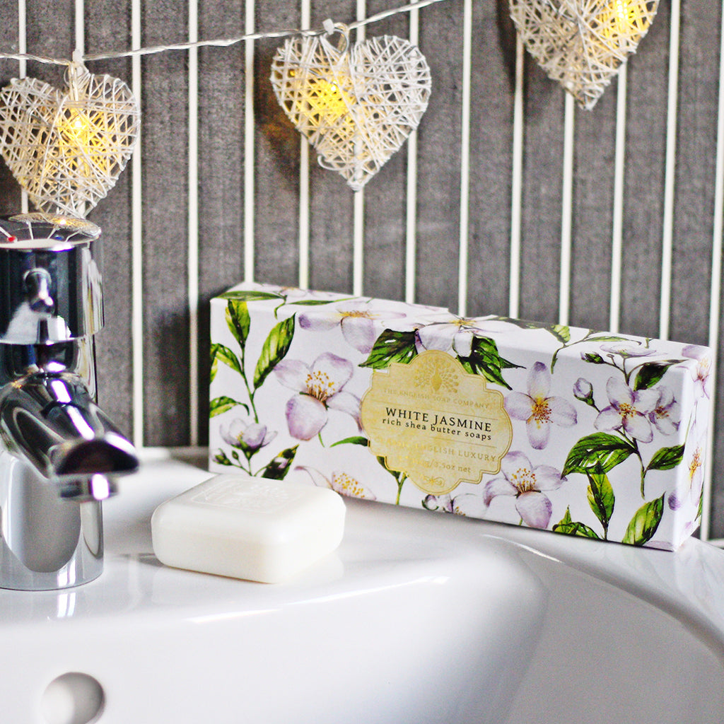 Bath & Body - Triple Soap Gift Box (3 x 100g) White Jasmine & Sandalwood
