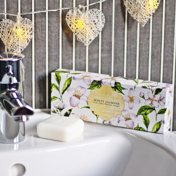 Bath & Body - Triple Soap Gift Box (3 x 100g) White Jasmine & Sandalwood