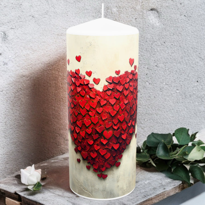 Kerze zum Valentinstag No.10