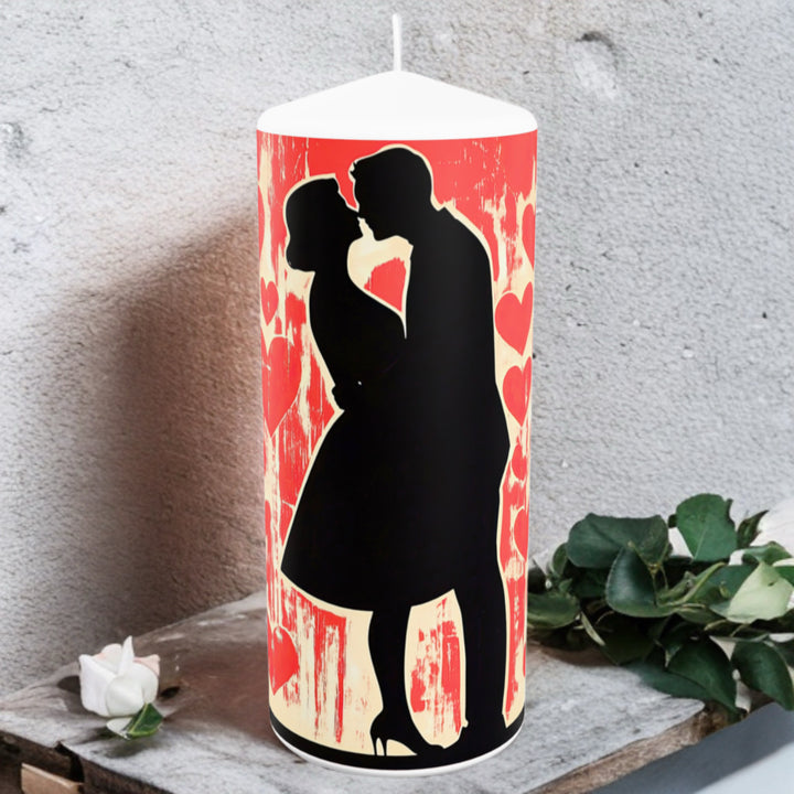 Kerze zum Valentinstag No.2
