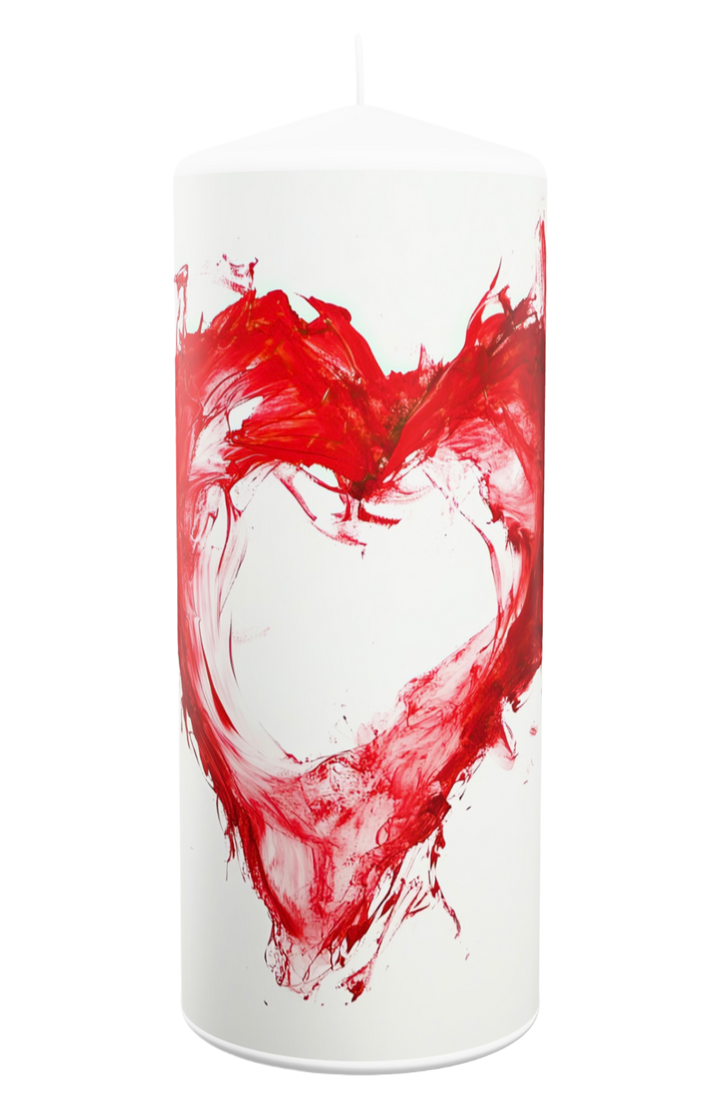 Kerze zum Valentinstag No.24