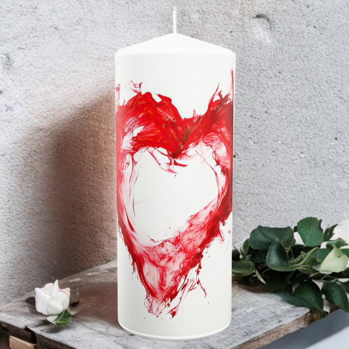 Kerze zum Valentinstag No.24