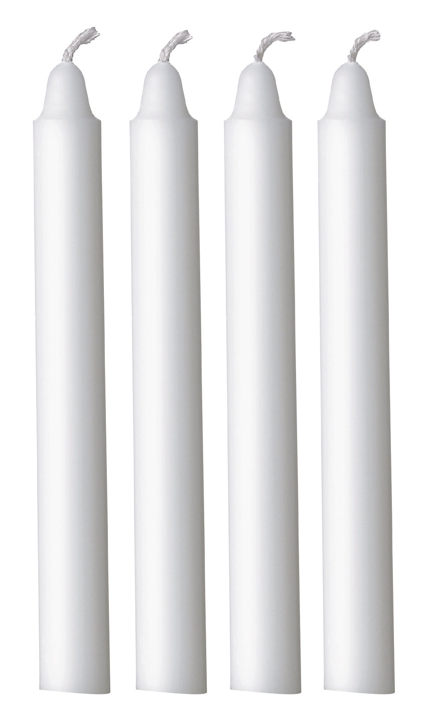 Weiße ASP-Holmblad Stearin Jule Lys – klassische dänische Baumkerzen mit klarer, ruhiger Flamme für den Weihnachtsbaum