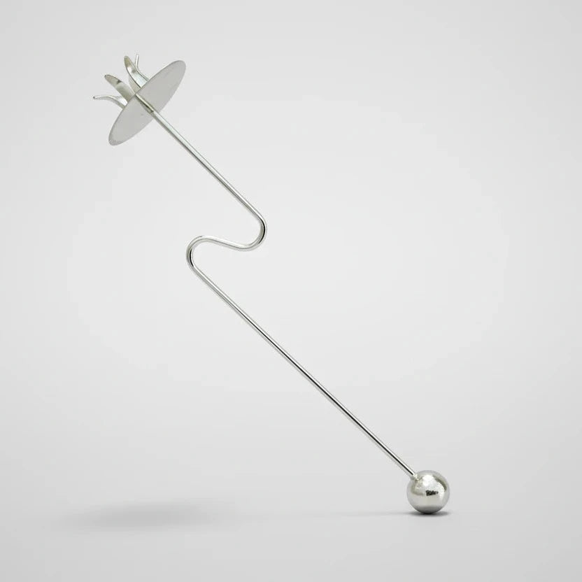 Balancehalter für Baumkerzen in Gold mit Gegengewicht, Metall-Kerzenhalter für Weihnachtsbaumkerzen