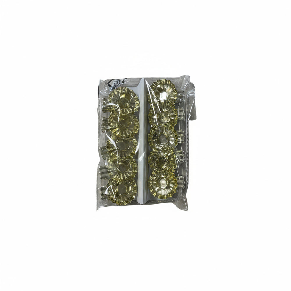 Baumkerzenhalter mit Klemme aus Metall in Gold – klassischer Christbaumkerzenhalter für den Weihnachtsbaum