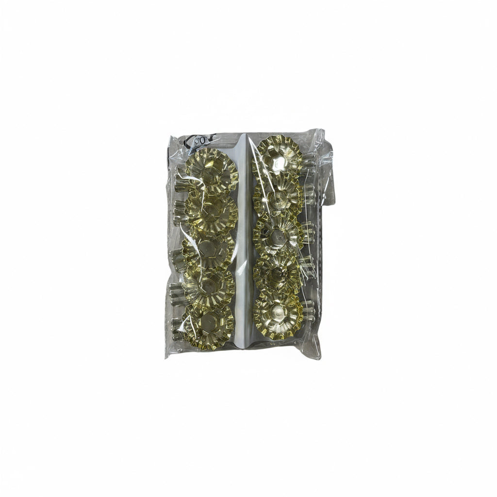 Baumkerzenhalter mit Klemme aus Metall in Gold – klassischer Christbaumkerzenhalter für den Weihnachtsbaum