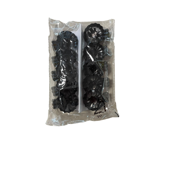 Baumkerzenhalter mit Klemme aus Metall in Schwarz – moderner Christbaumkerzenhalter für den Weihnachtsbaum