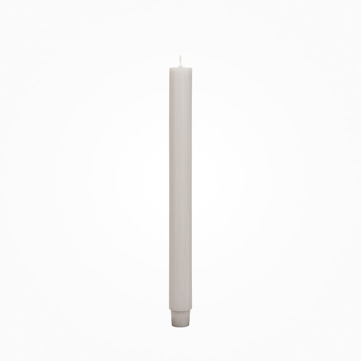 Durchgefärbte Flachkopf-Stabkerze von Jaspers in  hellleinen – 29 cm hoch, Ø 2,2 cm, lange Brenndauer, verjüngter Fuß, stilvolles Design für Tischdeko und Wohnambiente