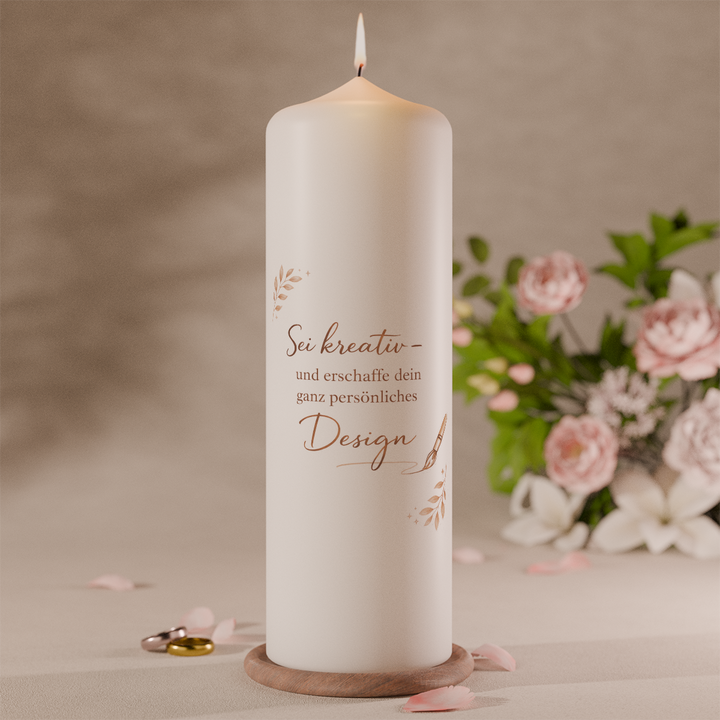 personalisierte hochzeitskerze selbst gestalten mit namen datum