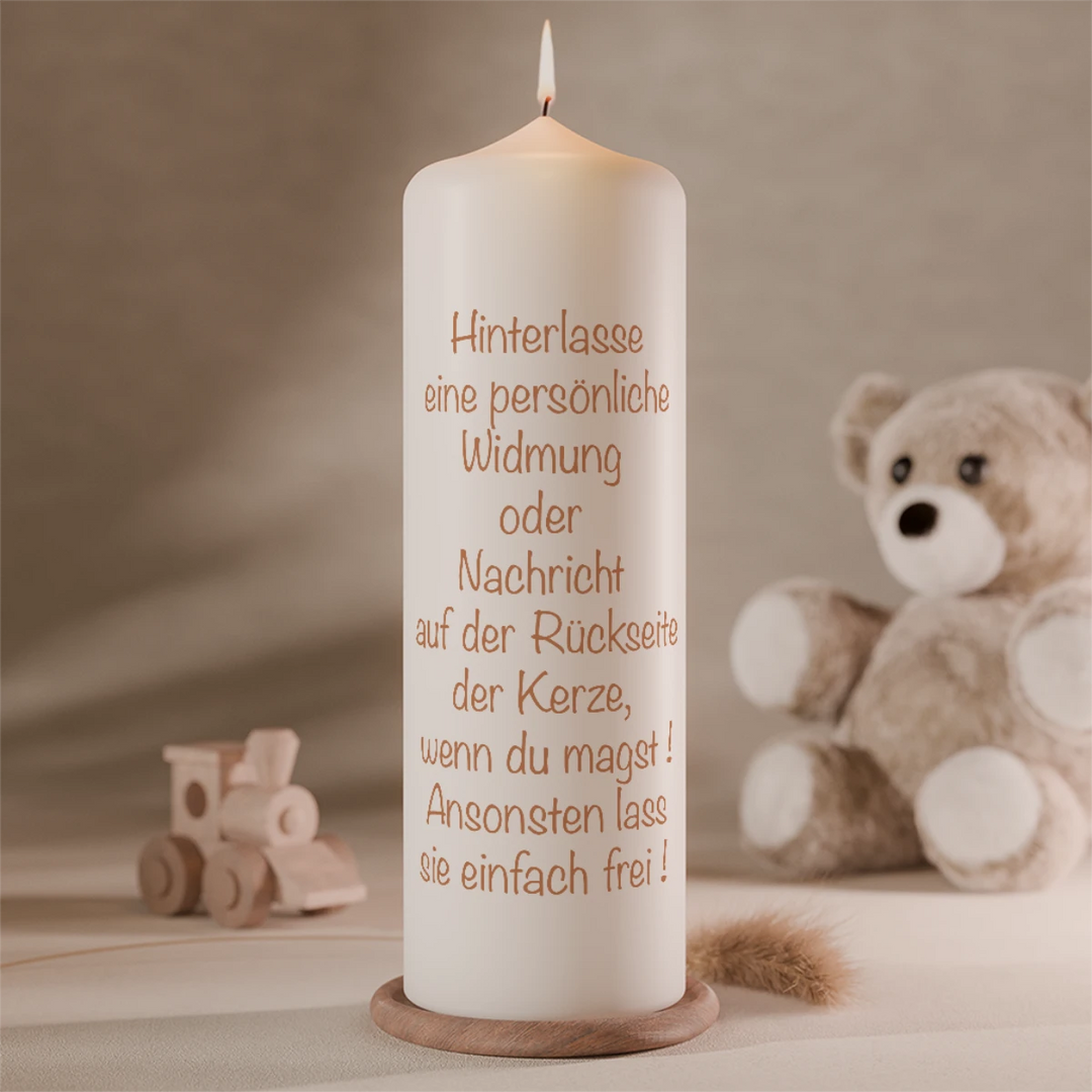 Lebenslicht Geburt bis 18 personalisiert