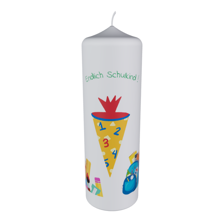 Einschulungskerze „Zahlenfreude & Schulstart“