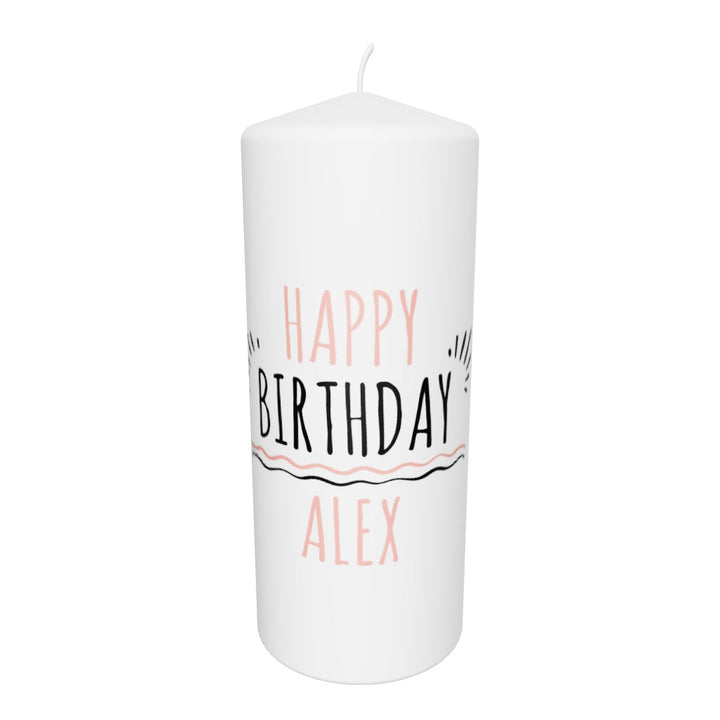 Geburtstagskerze „Linienklar – Alex“
