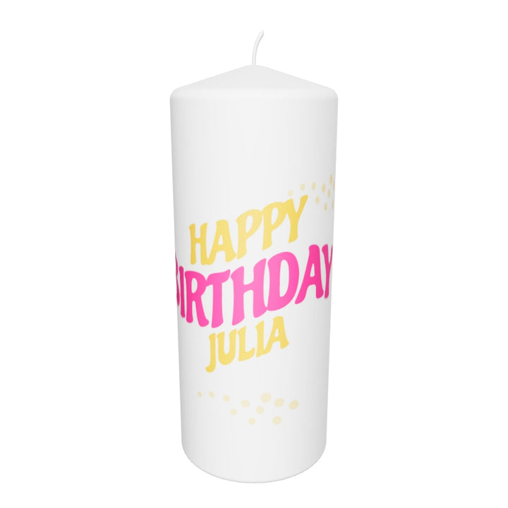 Geburtstagskerze „PopArt Birthday – Julia“