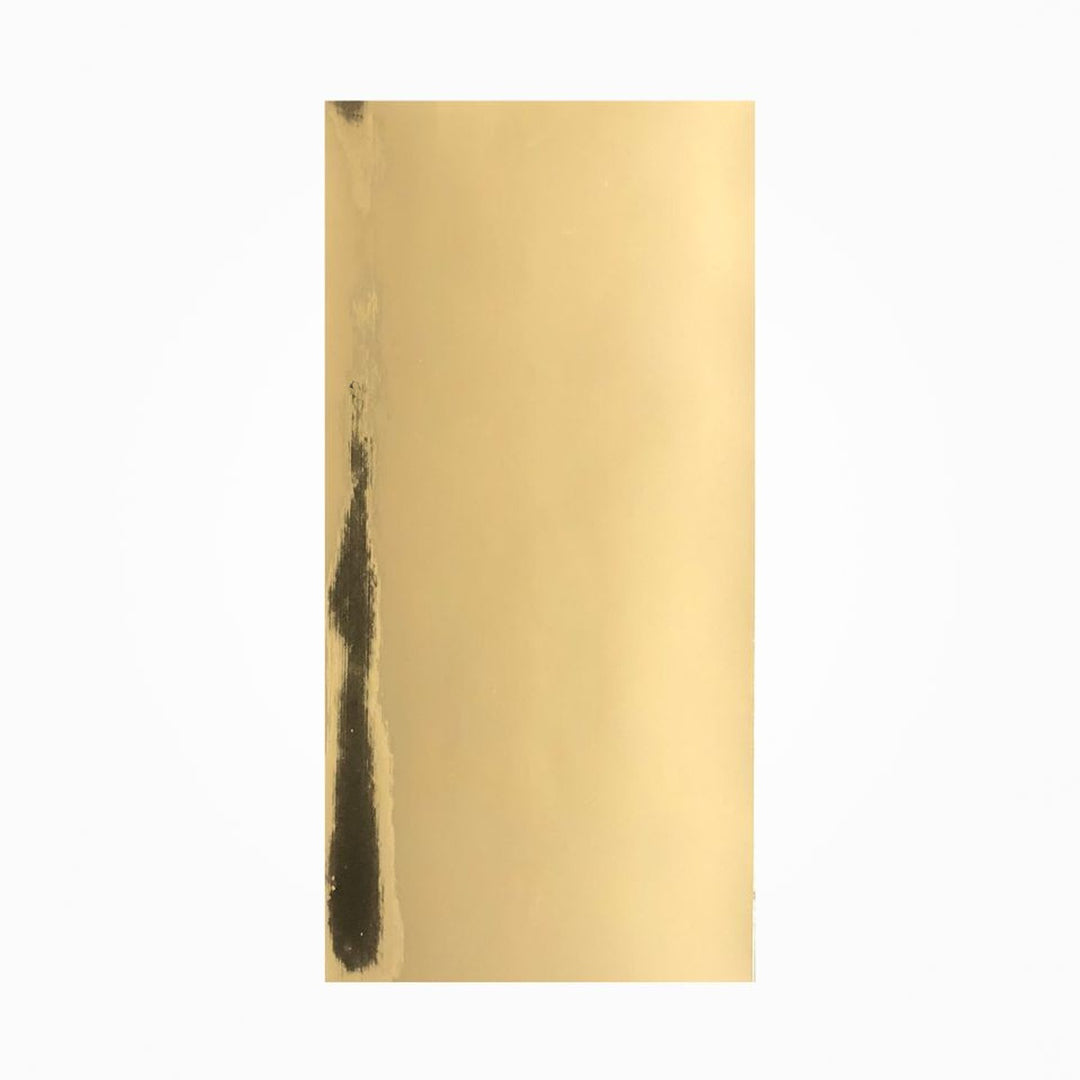 Goldene Verzierwachsplatte aus Echtwachs 200x100 mm zum Verzieren von Kerzen